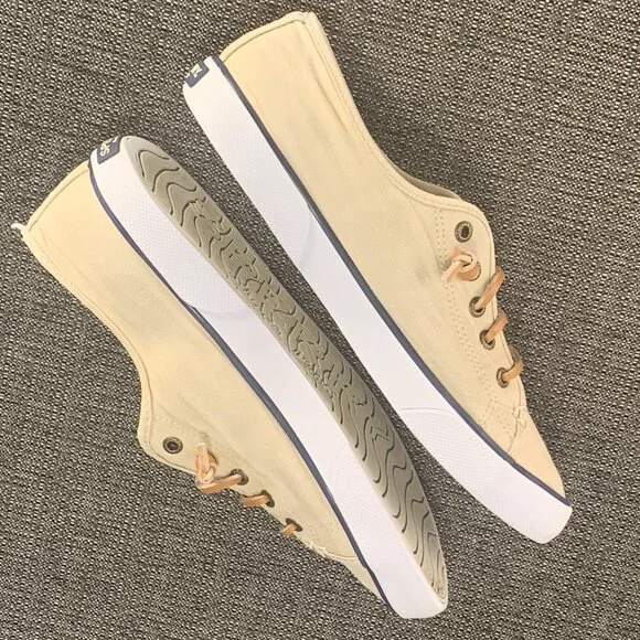 Sperry Pier View Sand Sneaker - Women's Size 8 - shoes canvas tan beige STS81816 - Picture 8 of 13